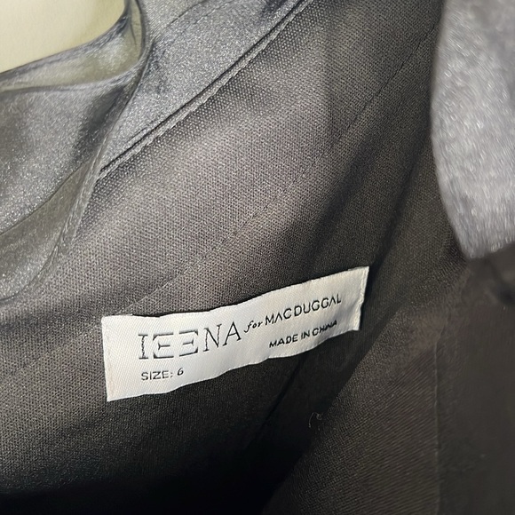 Ieena for Mac Duggal 26527 Ruffle Layered One Shoulder Gown in Black Size 6 NWT! - Picture 10 of 13